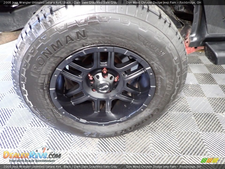 2008 Jeep Wrangler Unlimited Sahara 4x4 Black / Dark Slate Gray/Med Slate Gray Photo #24