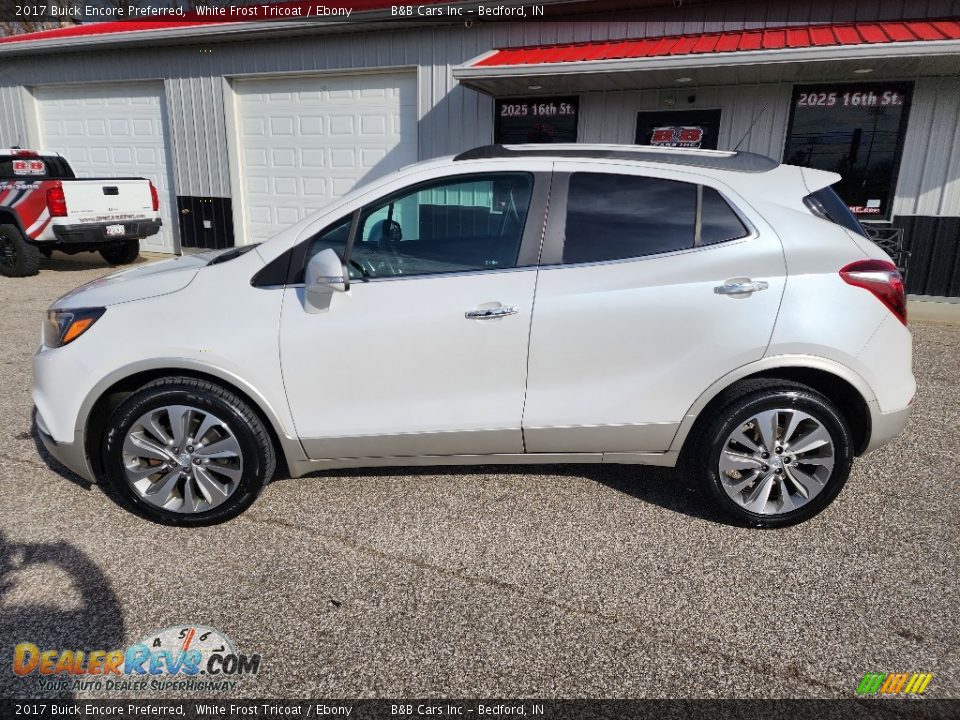 2017 Buick Encore Preferred White Frost Tricoat / Ebony Photo #1