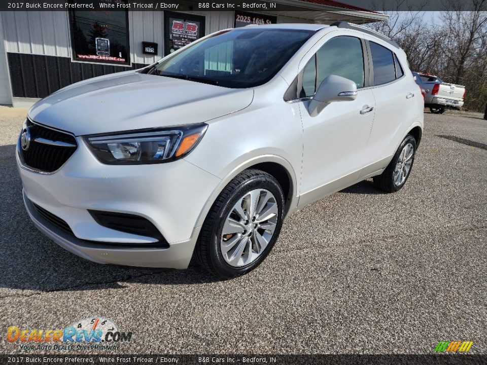 2017 Buick Encore Preferred White Frost Tricoat / Ebony Photo #2