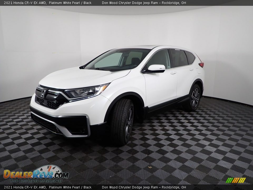 2021 Honda CR-V EX AWD Platinum White Pearl / Black Photo #7