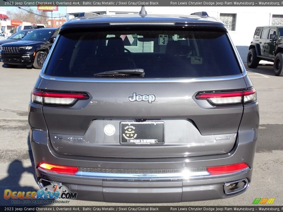 2023 Jeep Grand Cherokee L Overland 4x4 Baltic Gray Metallic / Steel Gray/Global Black Photo #4