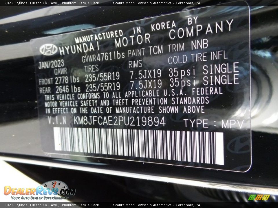 2023 Hyundai Tucson XRT AWD Phantom Black / Black Photo #18