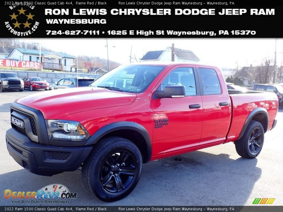 2022 Ram 1500 Classic Quad Cab 4x4 Flame Red / Black Photo #1