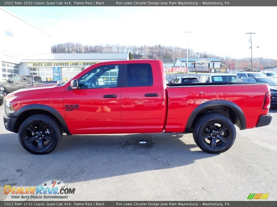 2022 Ram 1500 Classic Quad Cab 4x4 Flame Red / Black Photo #2