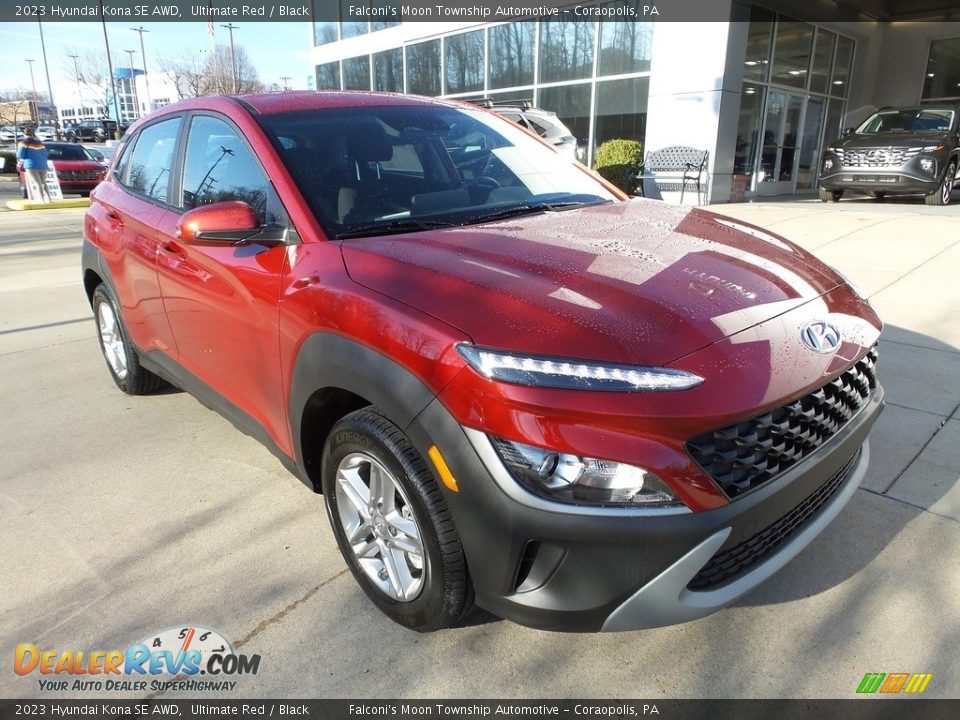 Ultimate Red 2023 Hyundai Kona SE AWD Photo #9