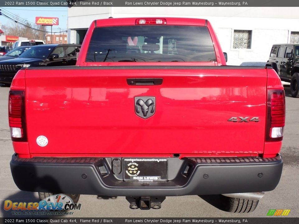 2022 Ram 1500 Classic Quad Cab 4x4 Flame Red / Black Photo #4