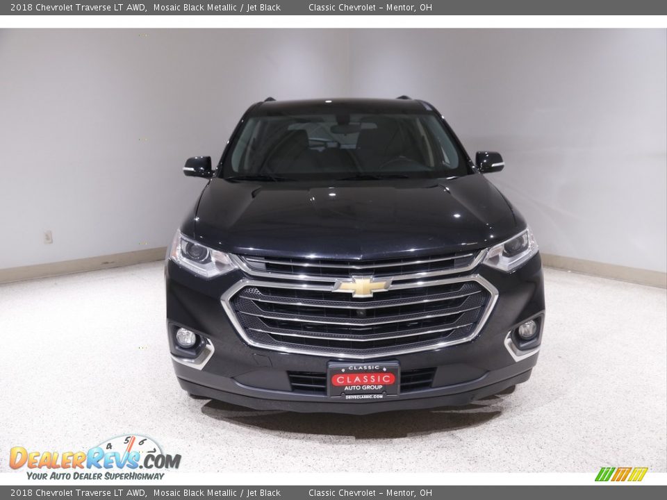 2018 Chevrolet Traverse LT AWD Mosaic Black Metallic / Jet Black Photo #2