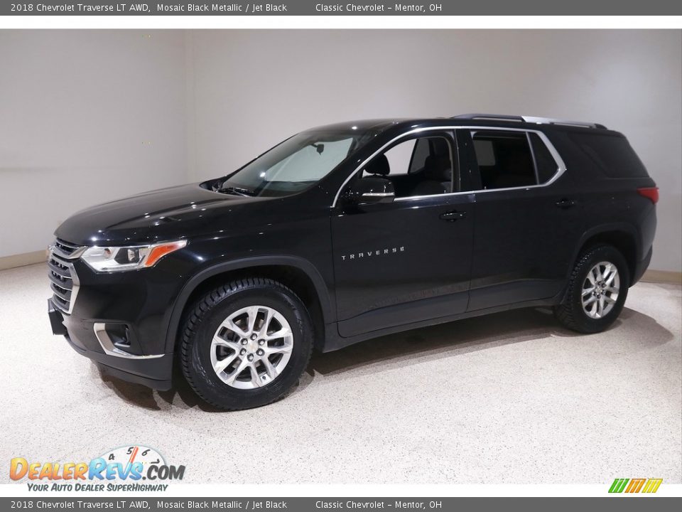 2018 Chevrolet Traverse LT AWD Mosaic Black Metallic / Jet Black Photo #3