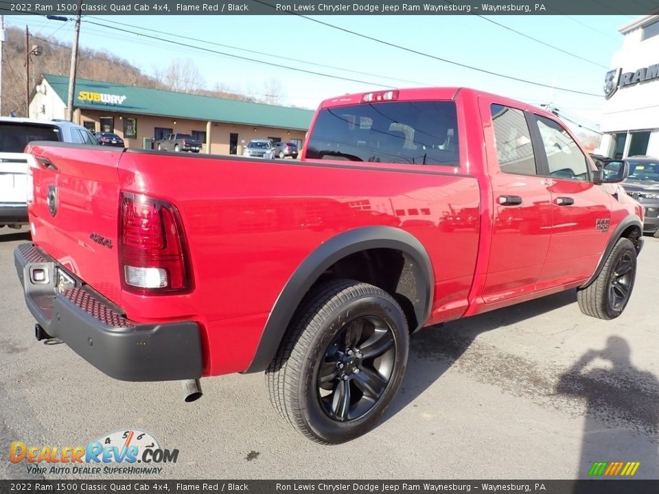 2022 Ram 1500 Classic Quad Cab 4x4 Flame Red / Black Photo #7