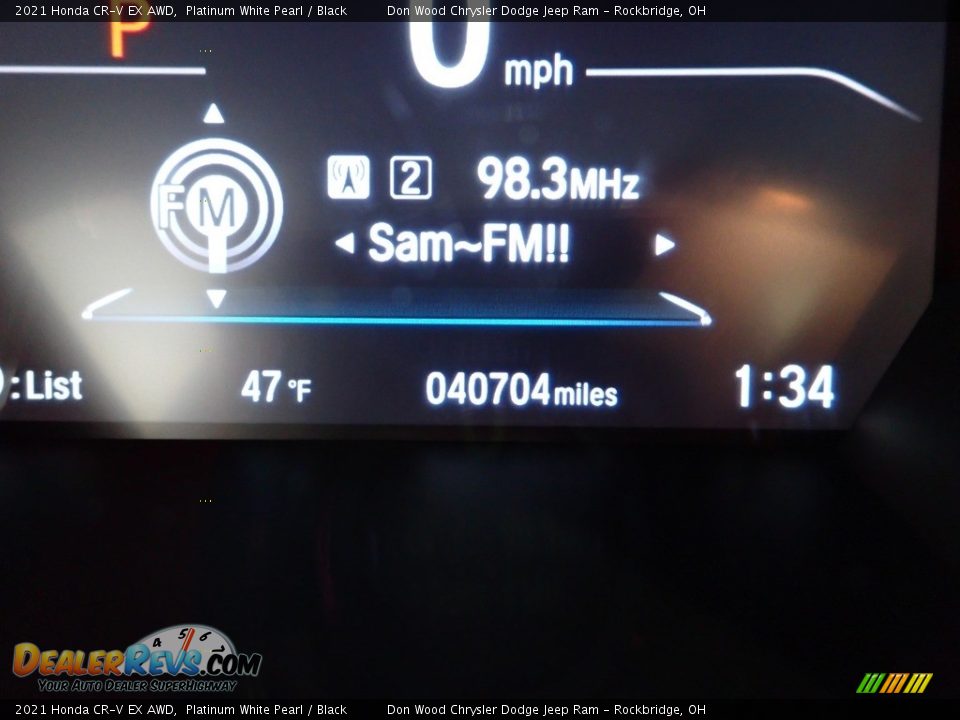 2021 Honda CR-V EX AWD Platinum White Pearl / Black Photo #33