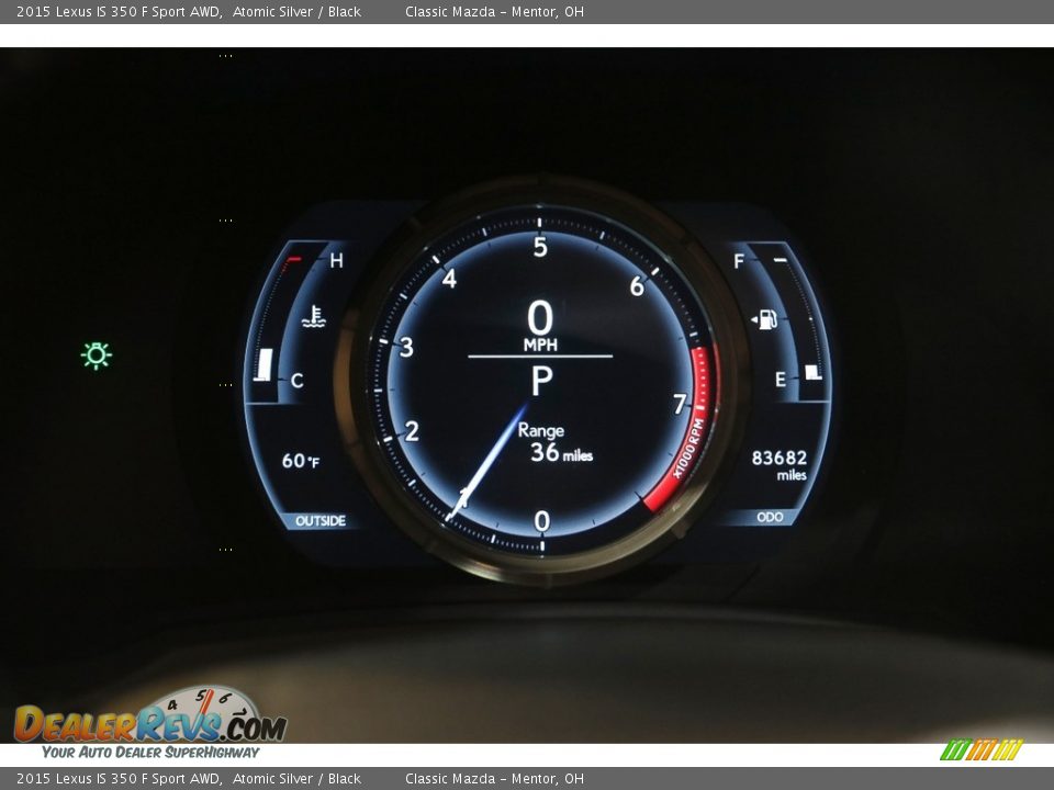 2015 Lexus IS 350 F Sport AWD Gauges Photo #8