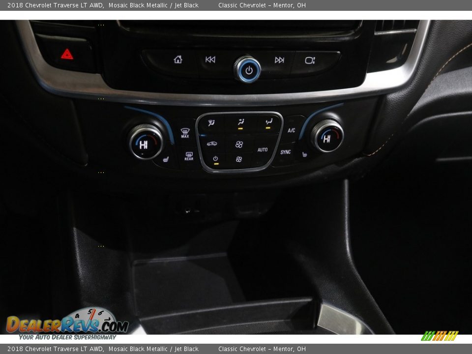 2018 Chevrolet Traverse LT AWD Mosaic Black Metallic / Jet Black Photo #14