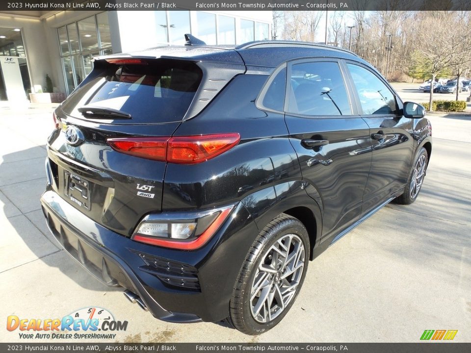 2023 Hyundai Kona N Line AWD Abyss Black Pearl / Black Photo #2