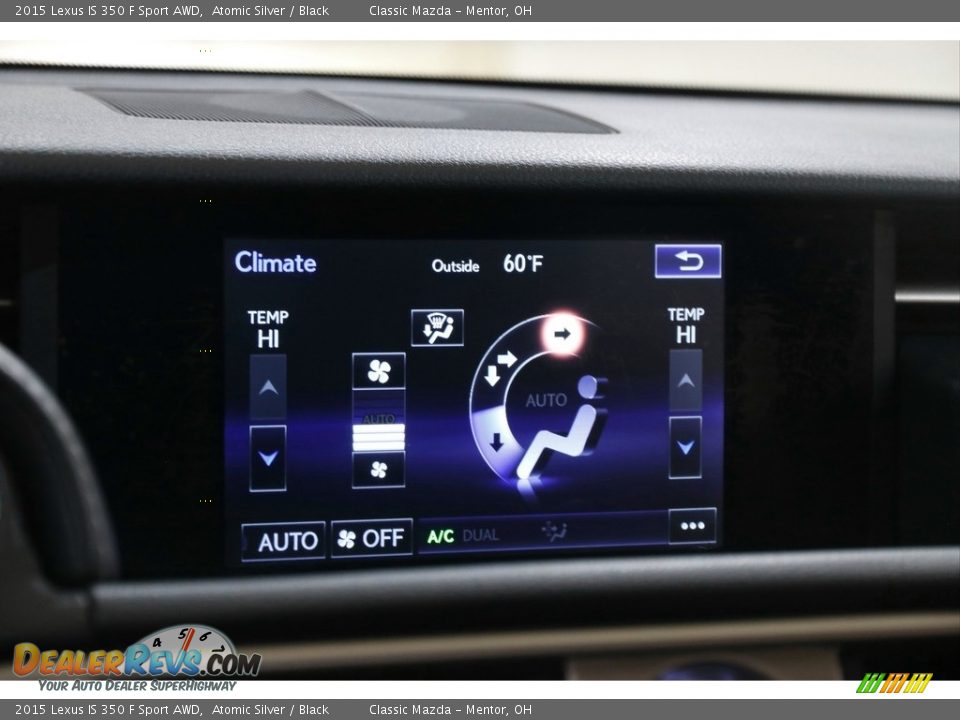 Controls of 2015 Lexus IS 350 F Sport AWD Photo #13