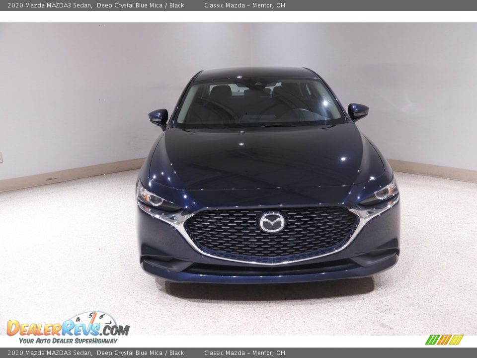 2020 Mazda MAZDA3 Sedan Deep Crystal Blue Mica / Black Photo #2