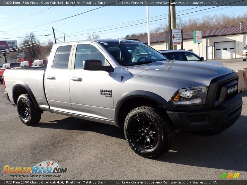 2022 Ram 1500 Classic Quad Cab 4x4 Billet Silver Metallic / Black Photo #9