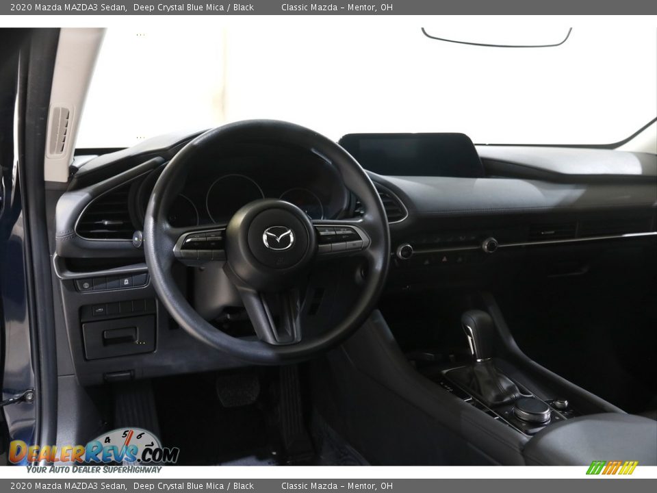2020 Mazda MAZDA3 Sedan Deep Crystal Blue Mica / Black Photo #6