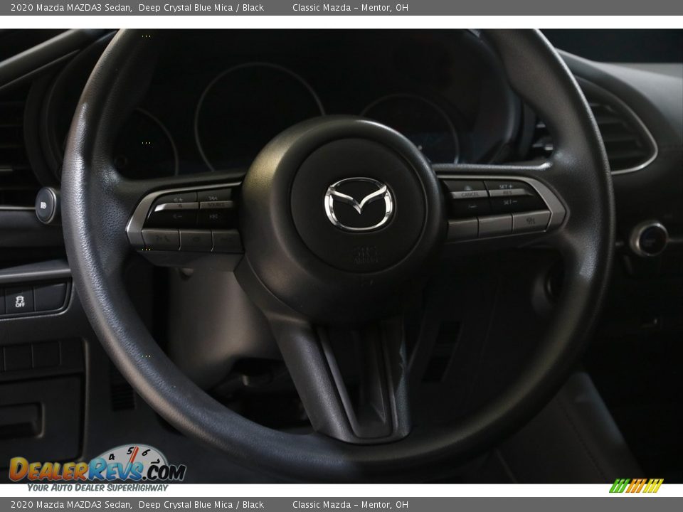 2020 Mazda MAZDA3 Sedan Deep Crystal Blue Mica / Black Photo #7
