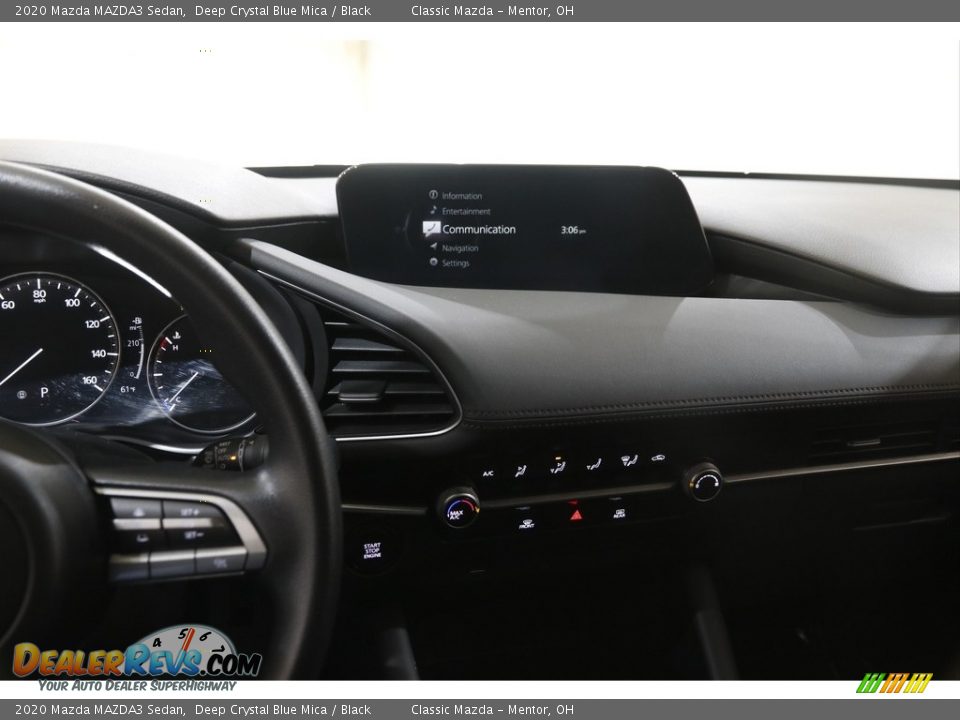 2020 Mazda MAZDA3 Sedan Deep Crystal Blue Mica / Black Photo #9