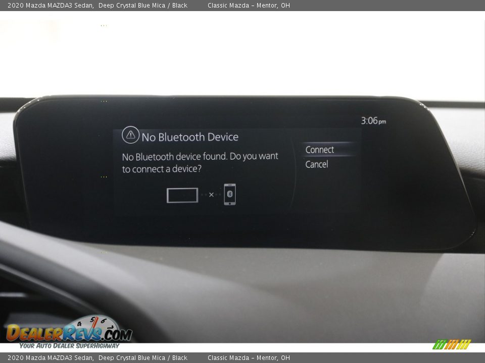 2020 Mazda MAZDA3 Sedan Deep Crystal Blue Mica / Black Photo #10