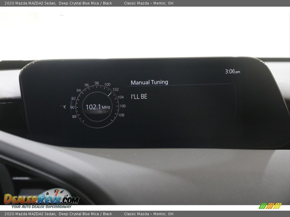 2020 Mazda MAZDA3 Sedan Deep Crystal Blue Mica / Black Photo #11