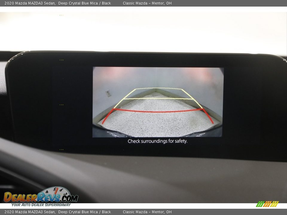 2020 Mazda MAZDA3 Sedan Deep Crystal Blue Mica / Black Photo #12