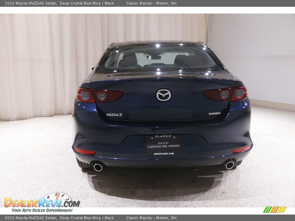 2020 Mazda MAZDA3 Sedan Deep Crystal Blue Mica / Black Photo #17