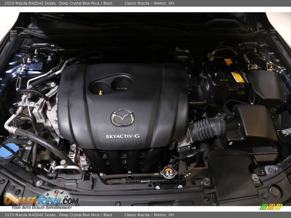 2020 Mazda MAZDA3 Sedan Deep Crystal Blue Mica / Black Photo #18