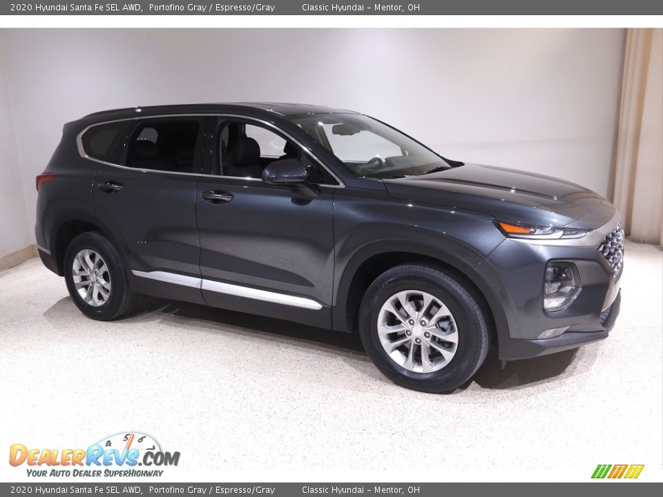 2020 Hyundai Santa Fe SEL AWD Portofino Gray / Espresso/Gray Photo #1