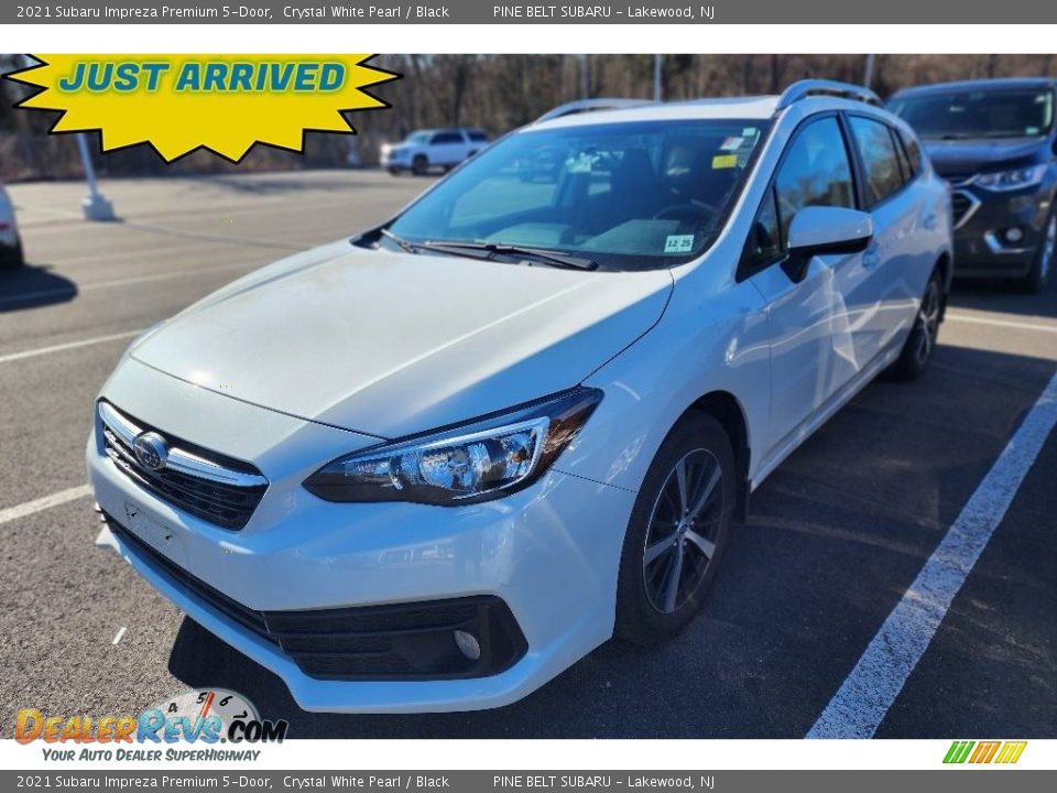 2021 Subaru Impreza Premium 5-Door Crystal White Pearl / Black Photo #1