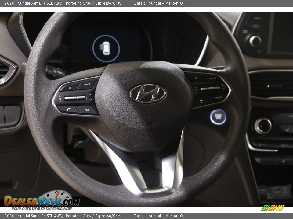 2020 Hyundai Santa Fe SEL AWD Portofino Gray / Espresso/Gray Photo #7