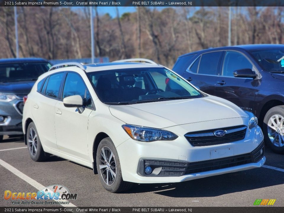 2021 Subaru Impreza Premium 5-Door Crystal White Pearl / Black Photo #3