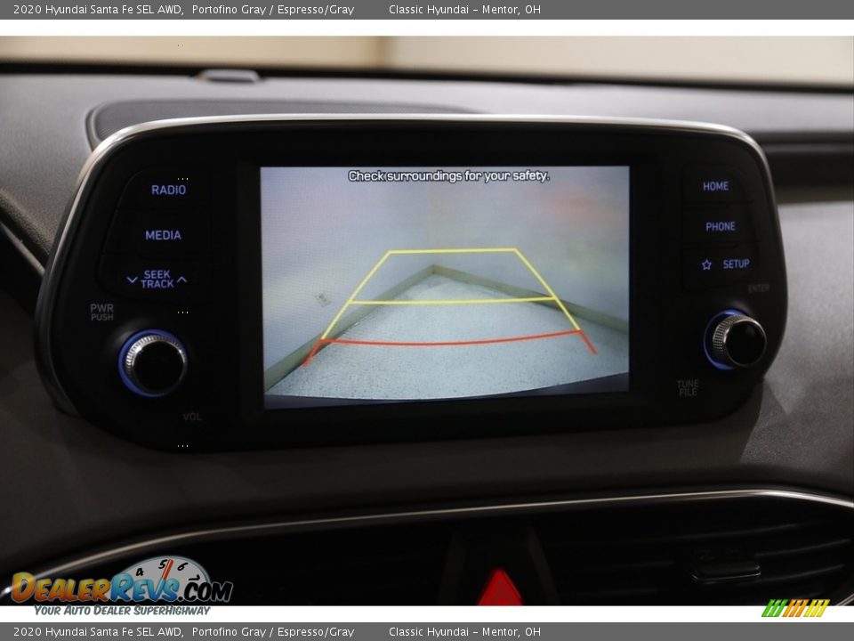 2020 Hyundai Santa Fe SEL AWD Portofino Gray / Espresso/Gray Photo #11
