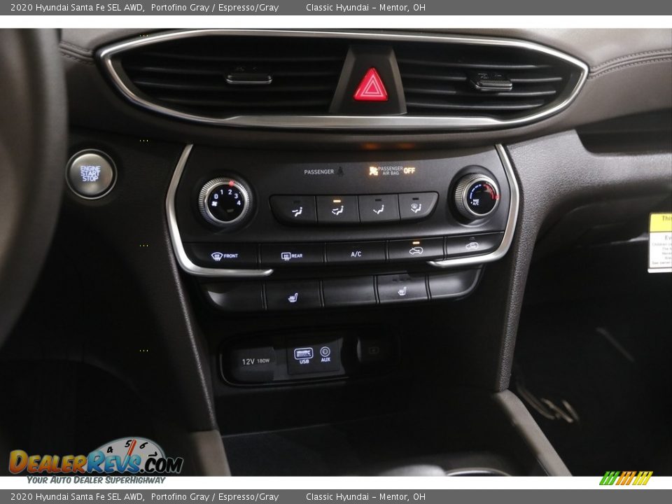 2020 Hyundai Santa Fe SEL AWD Portofino Gray / Espresso/Gray Photo #12