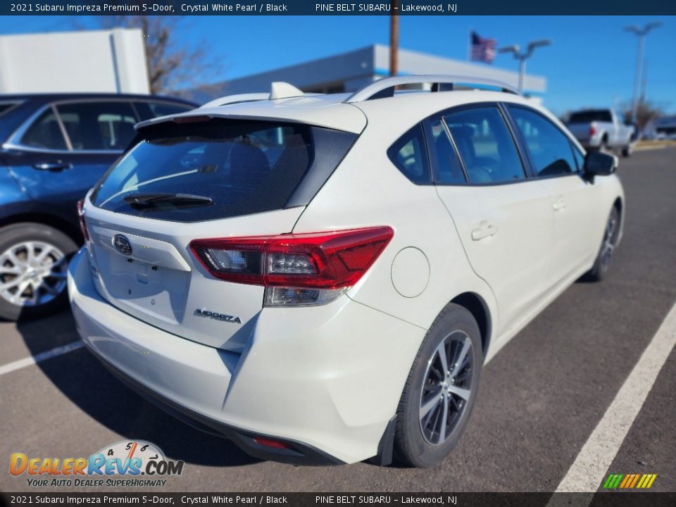 2021 Subaru Impreza Premium 5-Door Crystal White Pearl / Black Photo #8