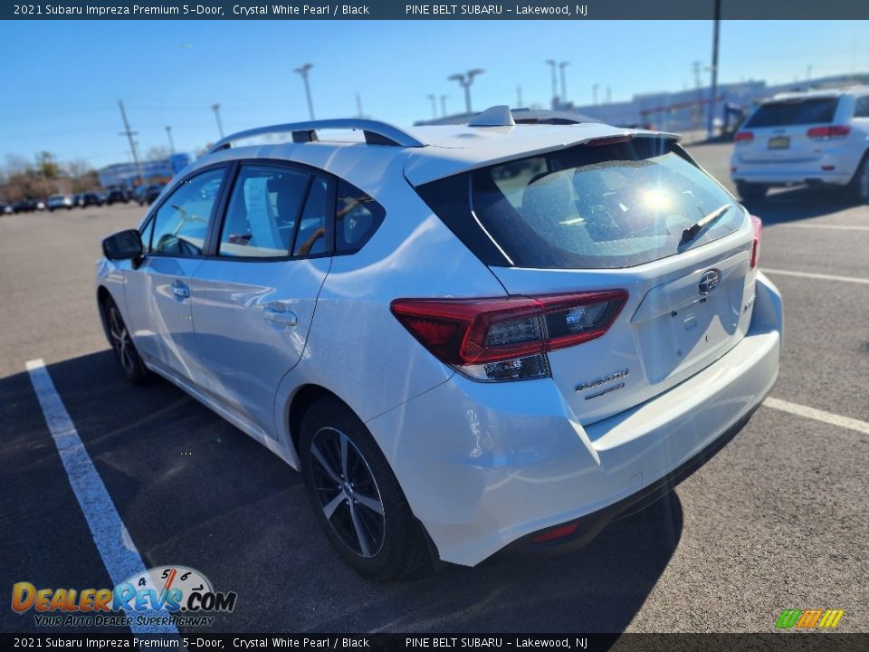 2021 Subaru Impreza Premium 5-Door Crystal White Pearl / Black Photo #9