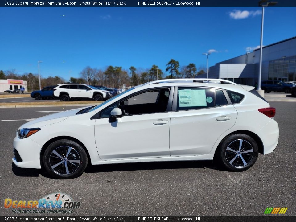 2023 Subaru Impreza Premium 5-Door Crystal White Pearl / Black Photo #3