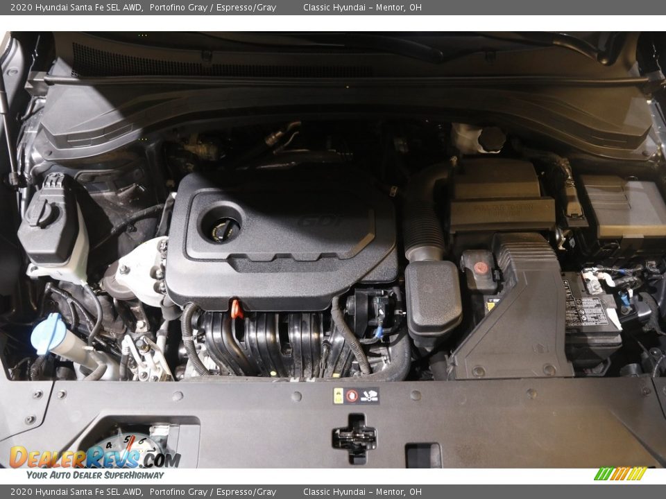 2020 Hyundai Santa Fe SEL AWD Portofino Gray / Espresso/Gray Photo #18