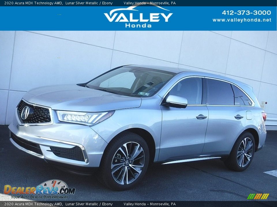 2020 Acura MDX Technology AWD Lunar Silver Metallic / Ebony Photo #1