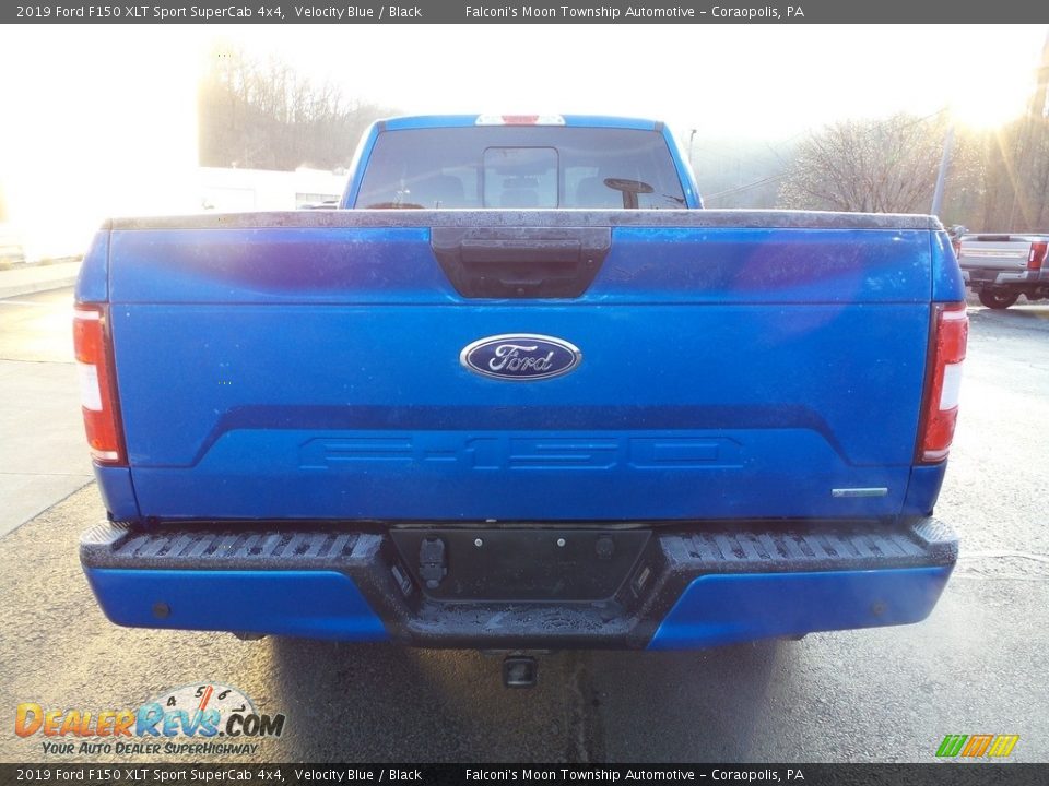 2019 Ford F150 XLT Sport SuperCab 4x4 Velocity Blue / Black Photo #3