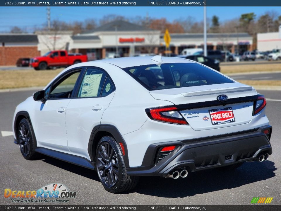 2022 Subaru WRX Limited Ceramic White / Black Ultrasuede w/Red stitching Photo #4