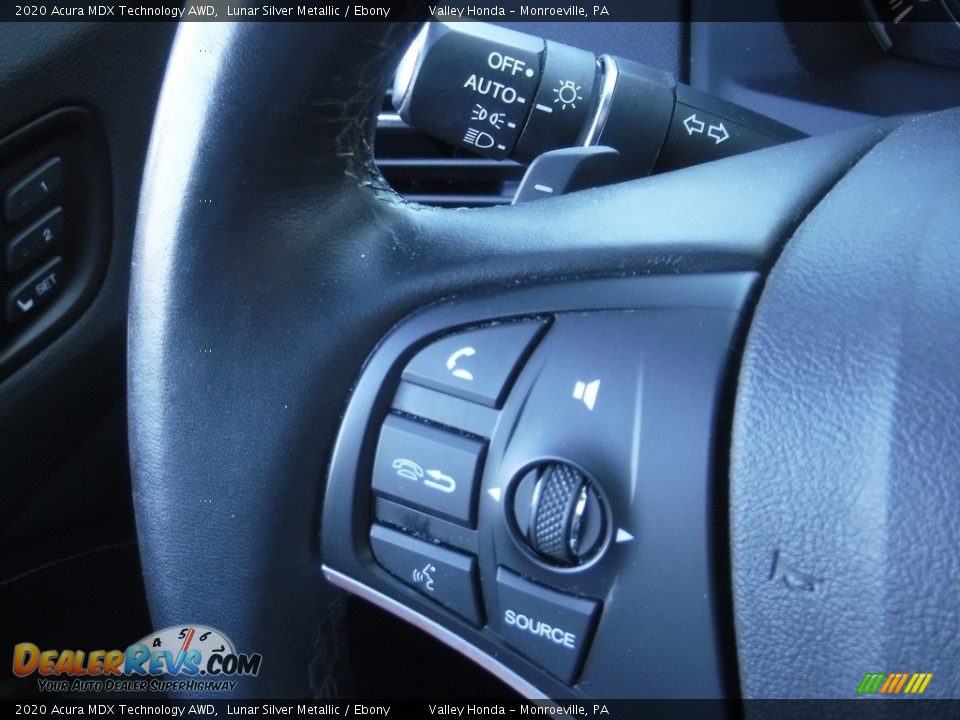 2020 Acura MDX Technology AWD Lunar Silver Metallic / Ebony Photo #27