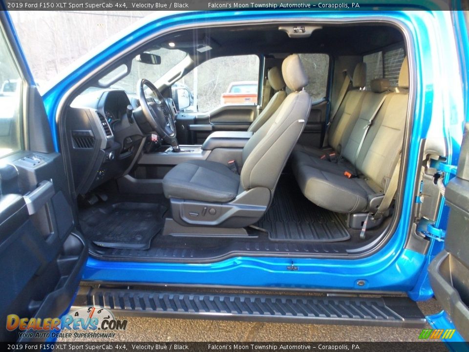 2019 Ford F150 XLT Sport SuperCab 4x4 Velocity Blue / Black Photo #21
