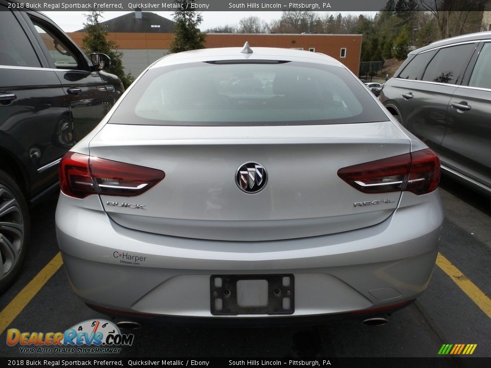 2018 Buick Regal Sportback Preferred Quicksilver Metallic / Ebony Photo #3