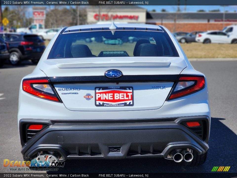 2022 Subaru WRX Premium Ceramic White / Carbon Black Photo #6