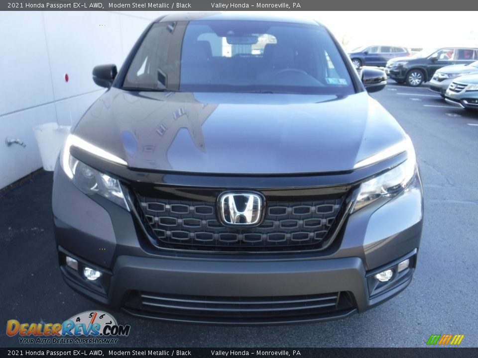 2021 Honda Passport EX-L AWD Modern Steel Metallic / Black Photo #5