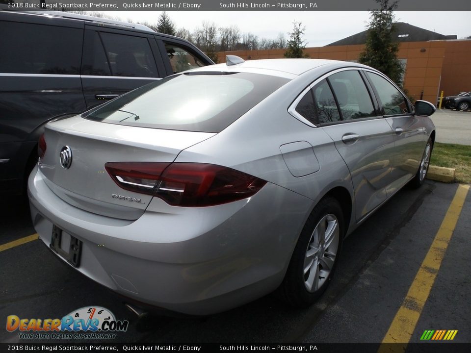 2018 Buick Regal Sportback Preferred Quicksilver Metallic / Ebony Photo #4