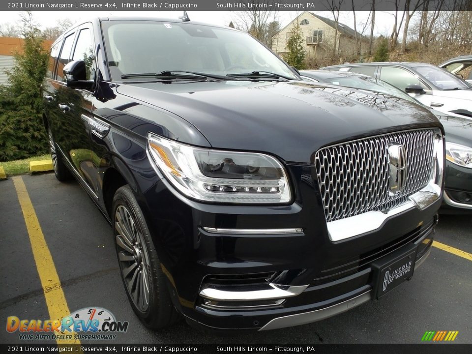 2021 Lincoln Navigator L Reserve 4x4 Infinite Black / Cappuccino Photo #4