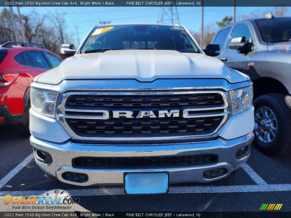 2022 Ram 1500 Big Horn Crew Cab 4x4 Bright White / Black Photo #2