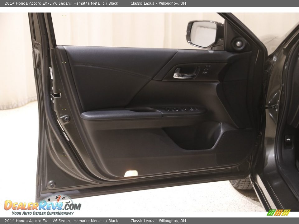 2014 Honda Accord EX-L V6 Sedan Hematite Metallic / Black Photo #4